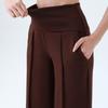 With Pockets Quick-Dry Joggers Loose High-Waist Leggings Leisure Straight Wide-Leg Pants  Fitness