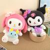 10/40cm Sanrio Kuromi My Melody Cinnamoroll Plush Dolls Kawaii Soft Stuffed Pillow Cartoon Room Decor Kids Toys Birthday Gifts