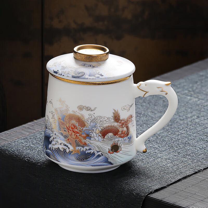 

Chaxun Gold-Painted Ceramic Tea Infuser Gift Set