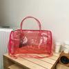 Borsa Tracolla Trasparente ad Alta Capacità Impermeabile in PVC Borsa da Toilette Oversize a Spalla Singola Borsa da Spiaggia per Nuoto
