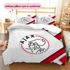AFC Ajax Pattern Bedding Quilt Set  Home Decoration  Gift (1 * Duvet Cover + 2 * Pillowcase  Without Core)