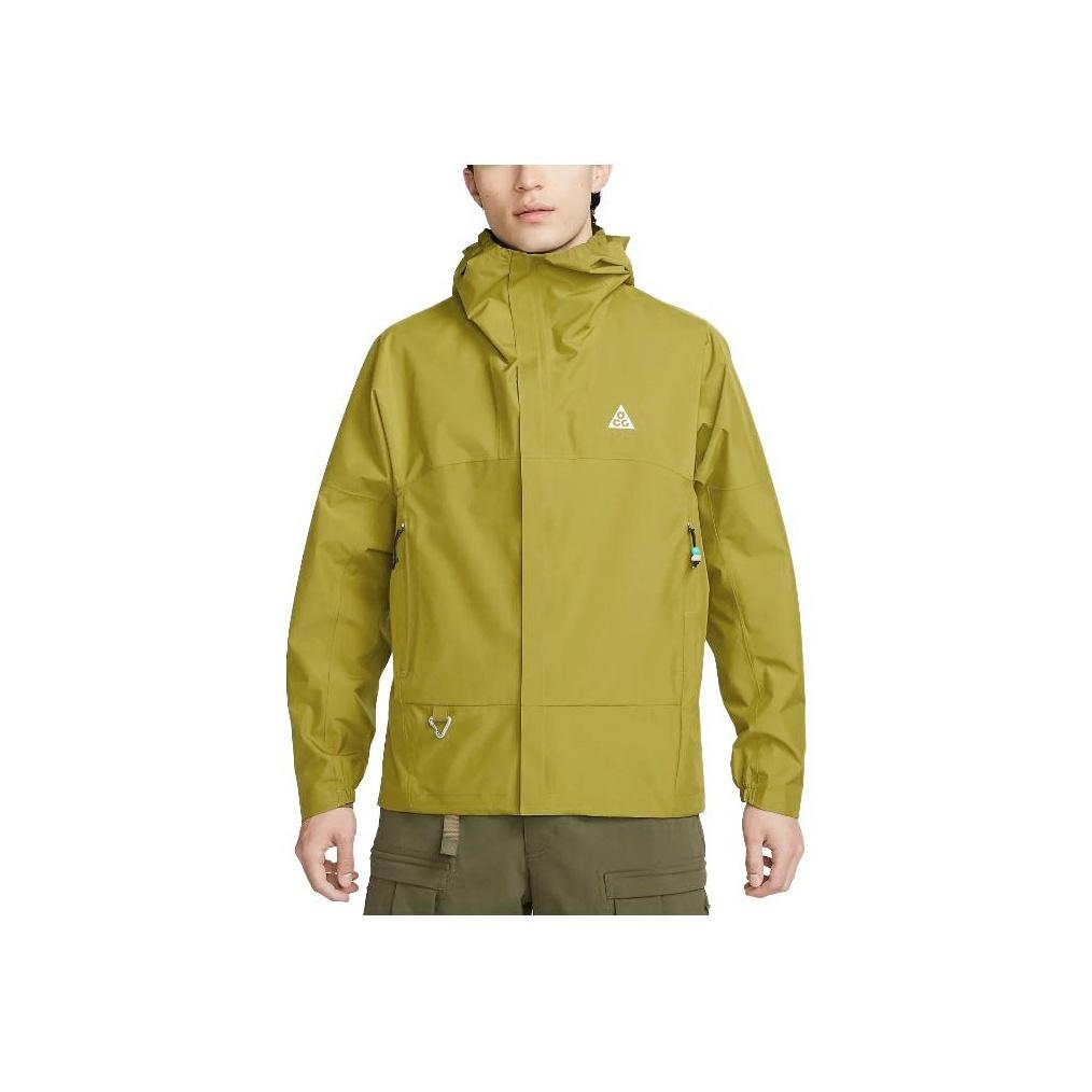 Nike Jaqueta com capuz e zíper ACG Storm-Fit Solid Masculina Outerwear Deep-Khaki DV9416-390