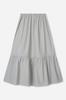 Jaa [Jaah] Shirred Two-Way Skirt_Gray