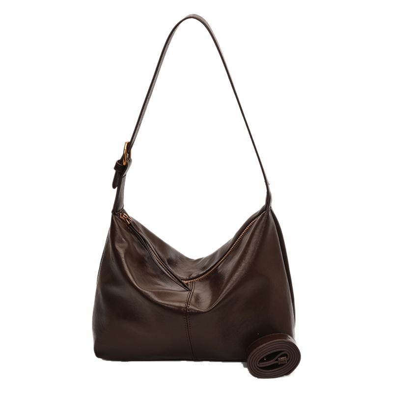 Retro Commuter Bag Women's 2025 New Maillard Shoulder Bag Large Capacity Work Casual Messenger Tote Bag Tide