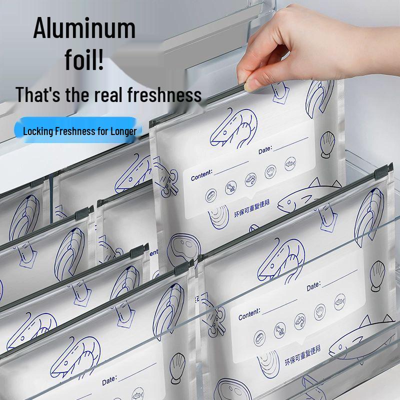 Reusable Food-Grade Aluminum Foil Vacuum Seal Bags for Meat Storage In Refrigerator