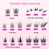 1 Box Self Adhesive Eyelash,Pre Glued Eyelash,Cluster Eyelash,No Need Glue,Easy To Put On, Diy Eyelash Extension