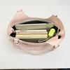 Leather Tote Bag with Belt Detail Elegant Design Women Shoulder Bag for Daily Use