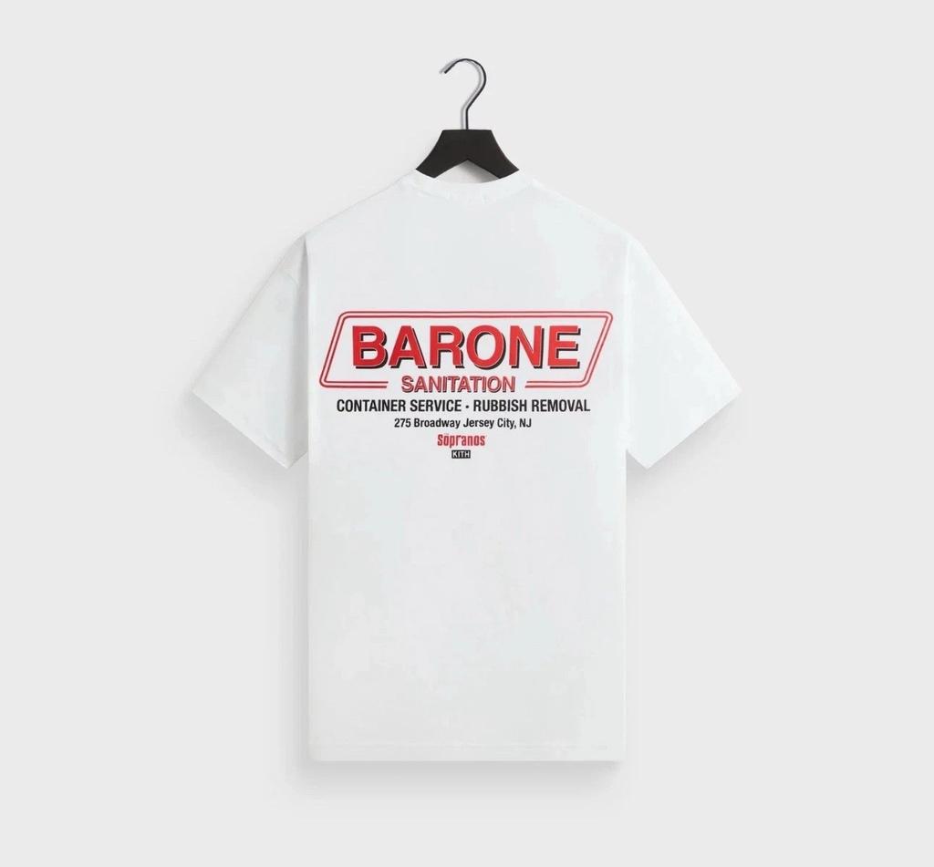 Kith x The Sopranos Barone Sanitation Pocket Tee T-Shirt White Size XL Sealed