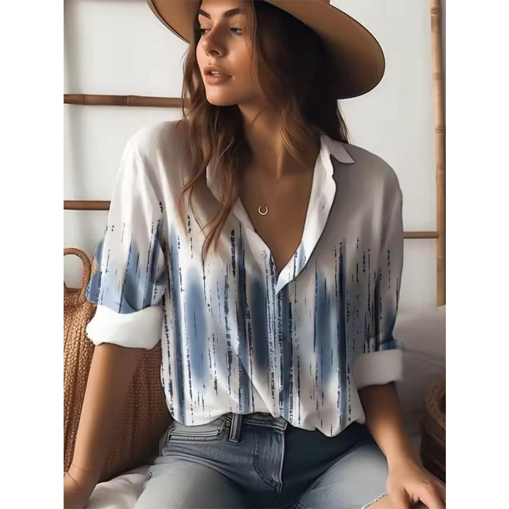 Spring Autumn Elegant Flower Printed Lantern Long Sleeve Shirts Women 2025 Turn Down Collar Single Breasted Chiffon Blouse