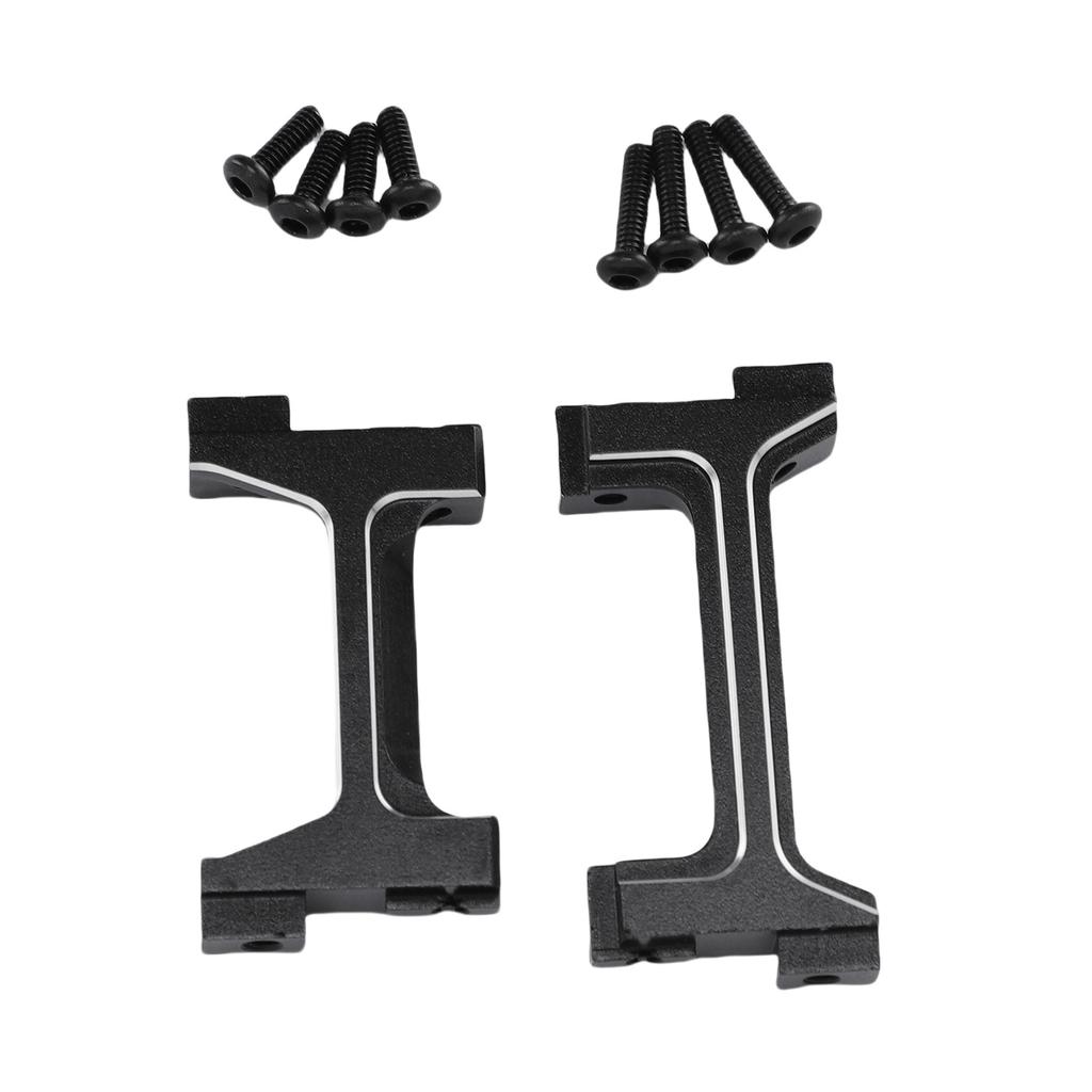 RC CNC Aluminum Alloy Bumper Bracket Set for 118 Car Front and Rear Bumper Mount Black