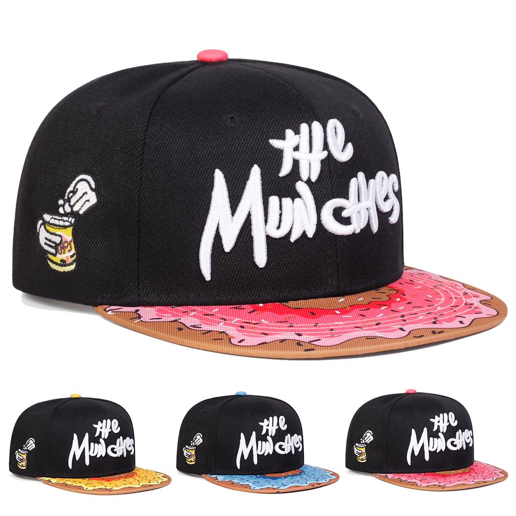 Unisex THE MUNCHIES Embroidery Hip-hop Hats Spring Autumn Outdoor Adjustable Casual Baseball Caps Sunscreen Hat