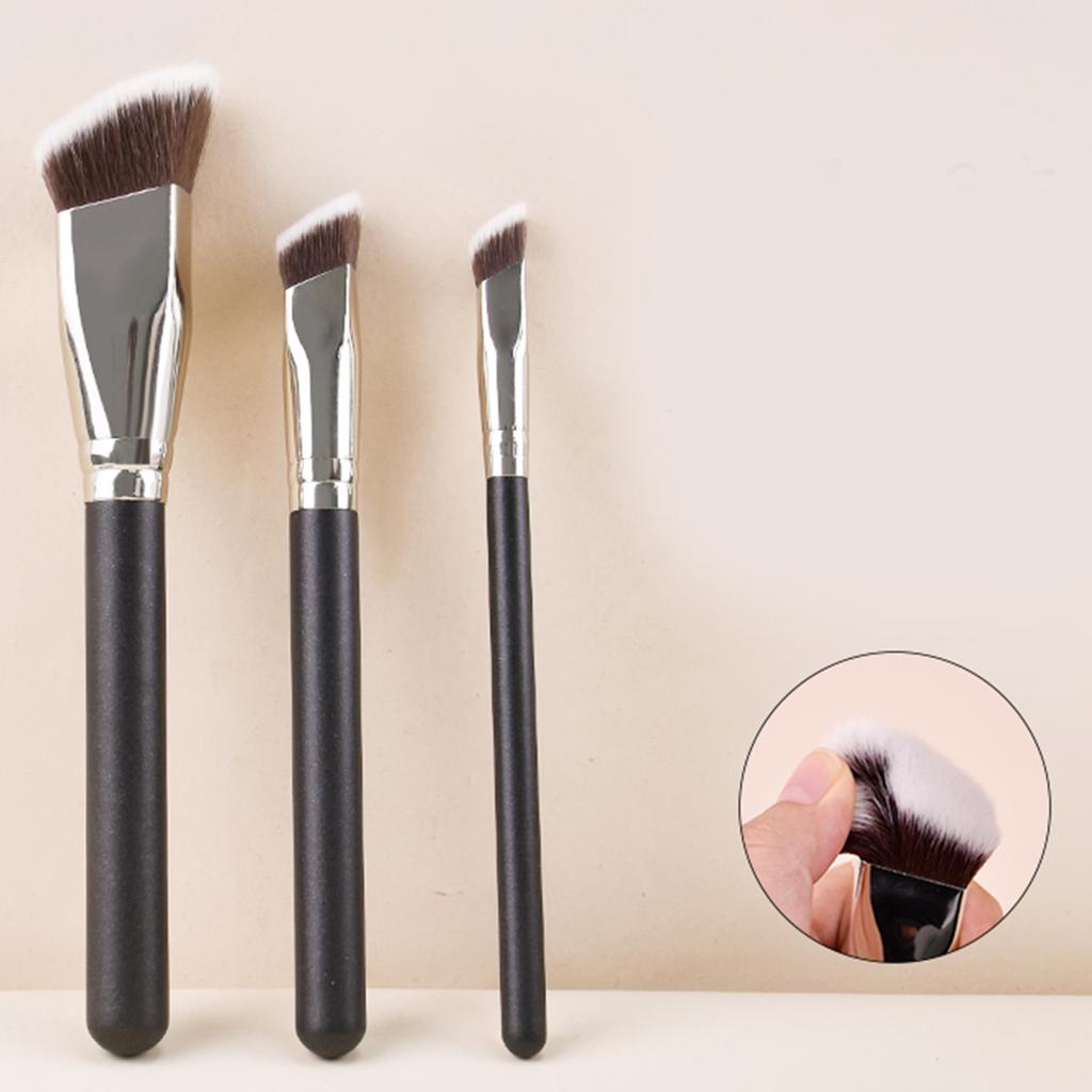 Schräge Liquid-Puder-Kontur-Make-up-Pinsel, Cremiger Rouge-Pinsel, Flüssigfoundation-Verblendpinsel, Schräge Professionelle Schönheitswerkzeuge