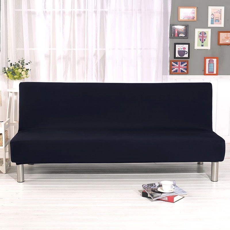 Luxurious Solid Sofa Bed Cover With Elastic Fabric For Ultimate Comfort And Protection