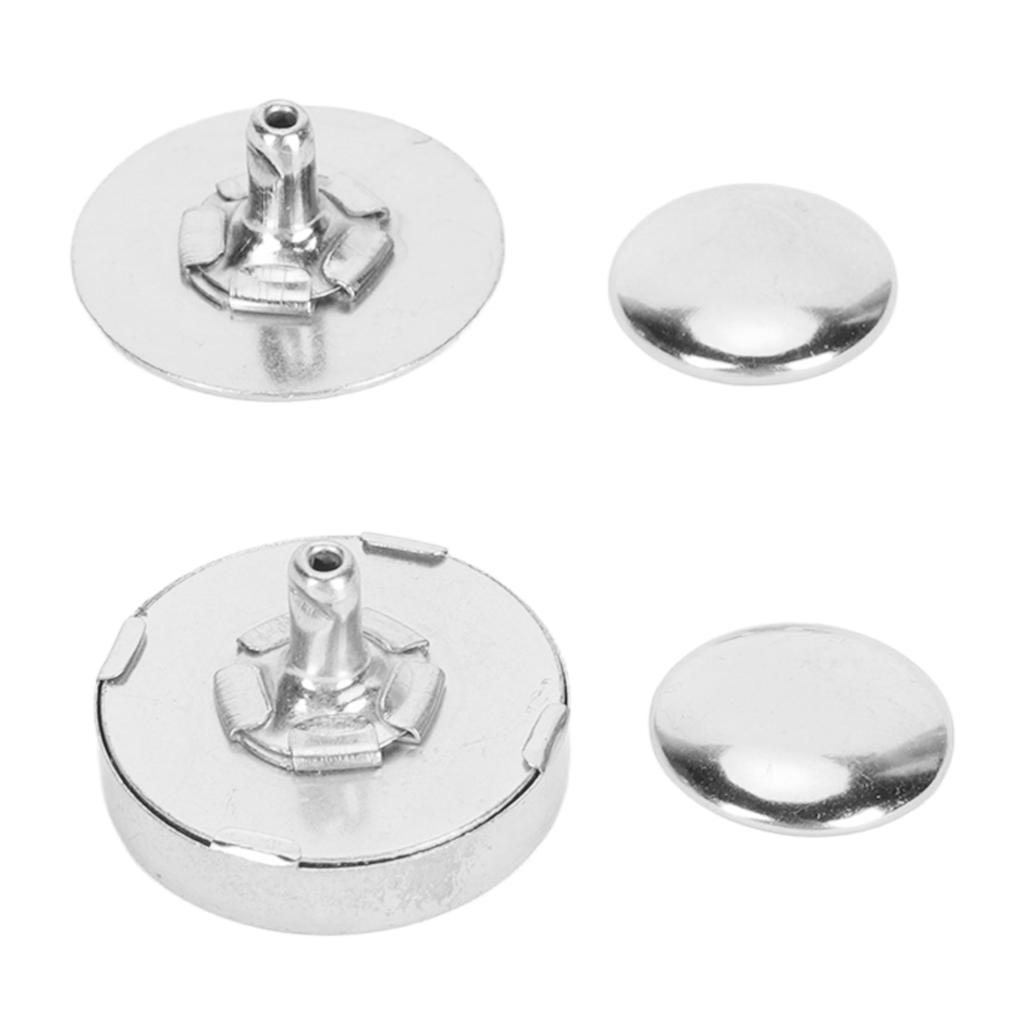 50 Jeux Boutons-pression Magnétiques 18x5mm Épais Alliage Haute Dureté Fermeture Magnétique pour Sac à Main Couture Artisanat