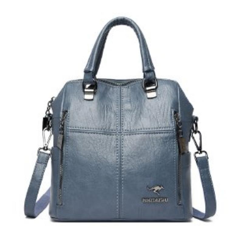 Faux Leather Backpack Women's Bag 2026 New Korean Shoulder Bag Casual Crossbody Bag Tide Tote