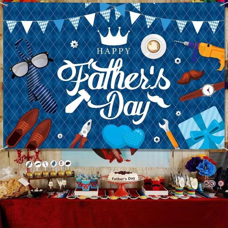 2D Gentleman Tools Themed Father's Day Banner for Celebrations