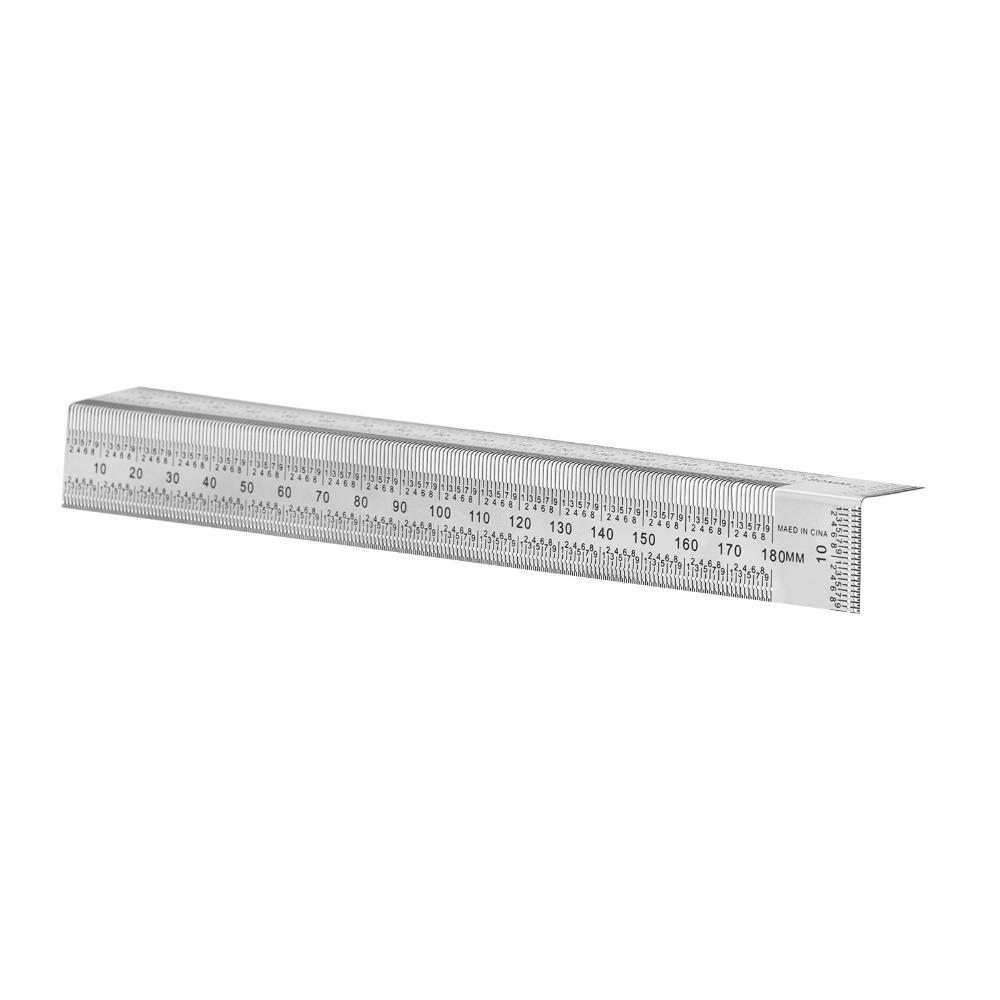 Stainless Steel Bend Rules T-Type Woodworking Scribing Ruler T-Type Ruler Woodworking Measurement