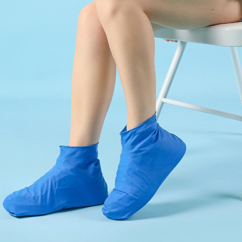 

Portable Waterproof Latex Shoe Covers - Thick Elastic Rainproof Protection XL (41-42)