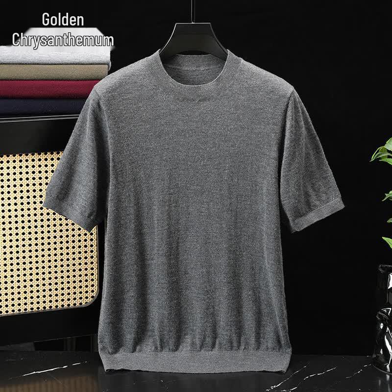 Men's 100% Cashmere Short Sleeve T-Shirt