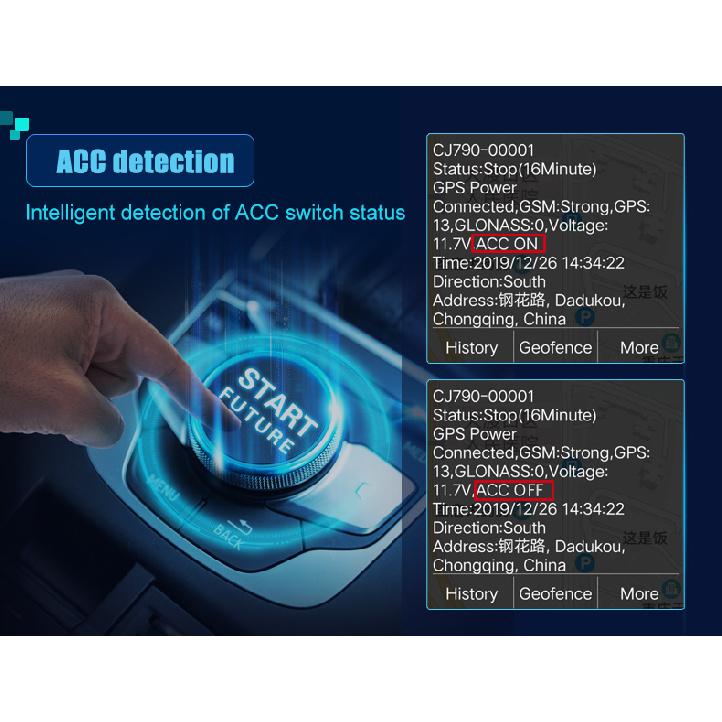 2G Motorcycle Car Mini Cut Oil GPS Tracker Towed Away Move ACC Status SMS Alarm Tracking Shock Call Locator Free APP CJ780 4PIN