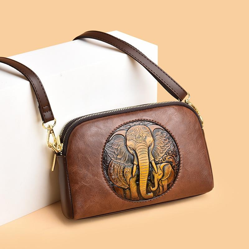 Women's Bag New Messenger Bag Women's Shoulder Bag Versatile Mobile Phone Bag Fashion Double-layer High-end Sense