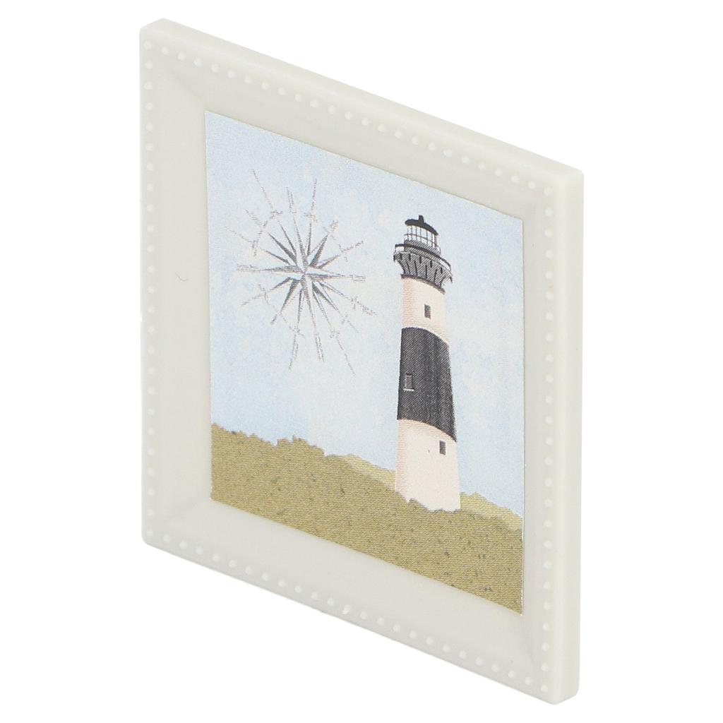 4pcs 1:12 Dollhouse Paintings Picture Mediterranean Style 1/12 Miniature Framed Wall Art Miniature