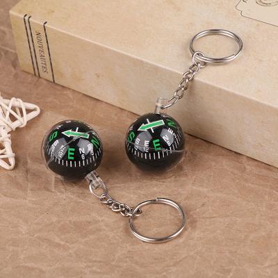Portable Lightweight Emergency Compass Outdoor Survival Keychain Ball Compass Tool