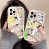 Manga Candy Phone Case For IPhone 16 15 14 13 12 11 Pro Max Plus Leather Soft Cover
