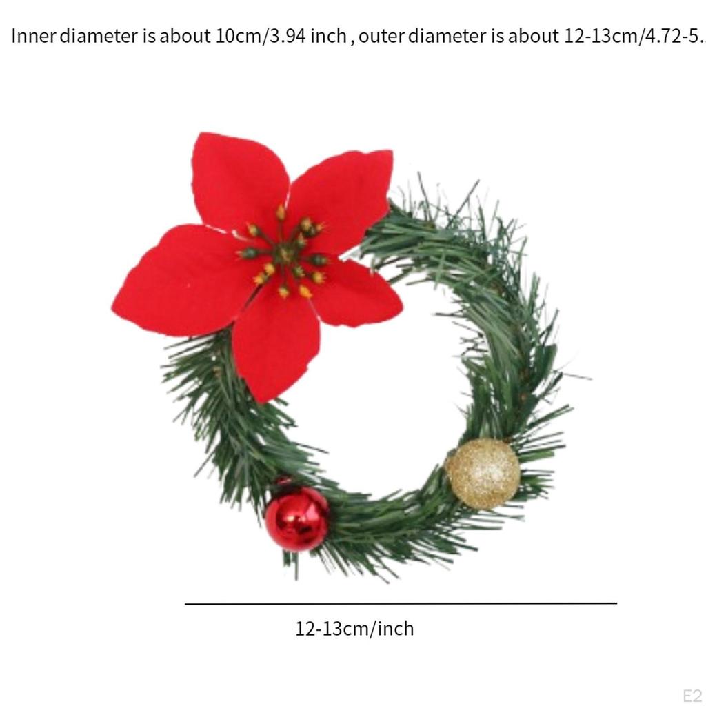 Vánoční svíčka Věnec Umělá květina Dekorativní girlanda Ornament Stolní Vrchol pro