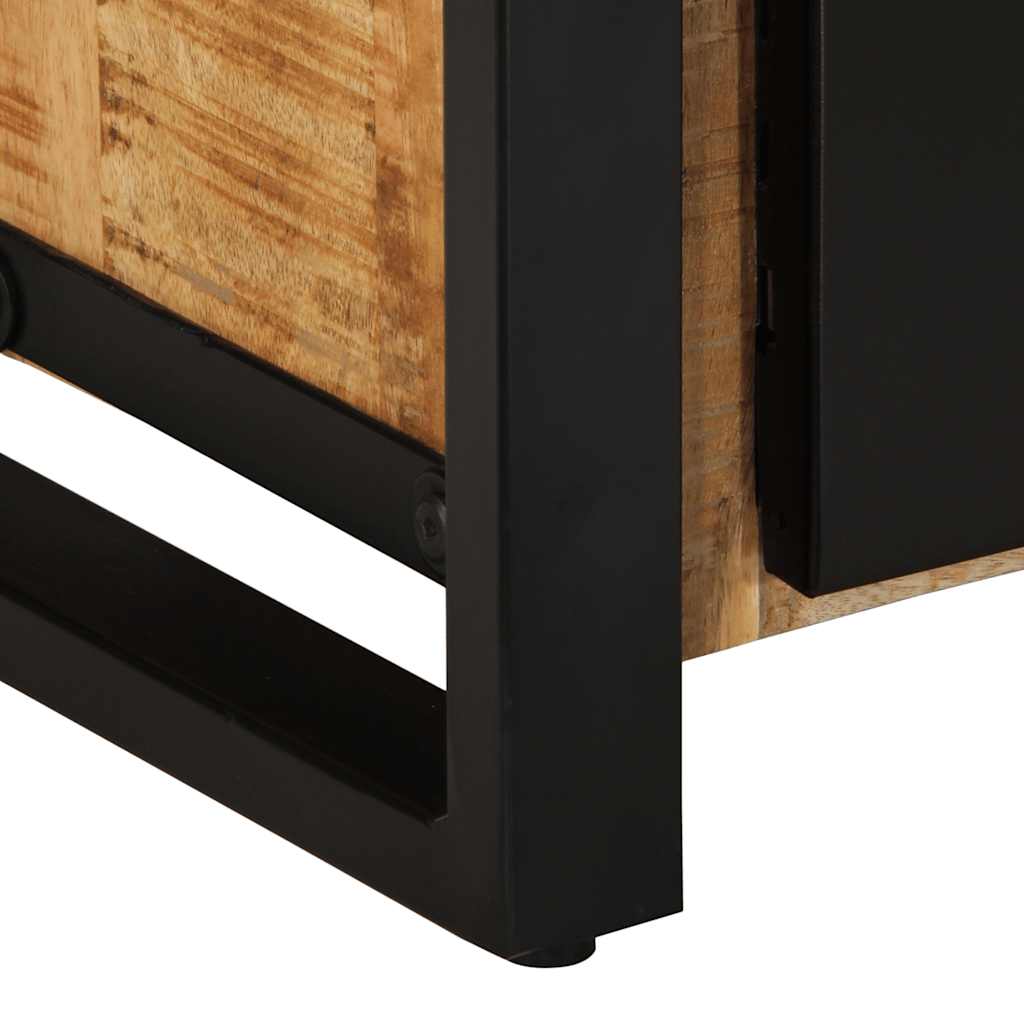 TV Stand 80x30x40 Cm Rough Solid Mango Wood