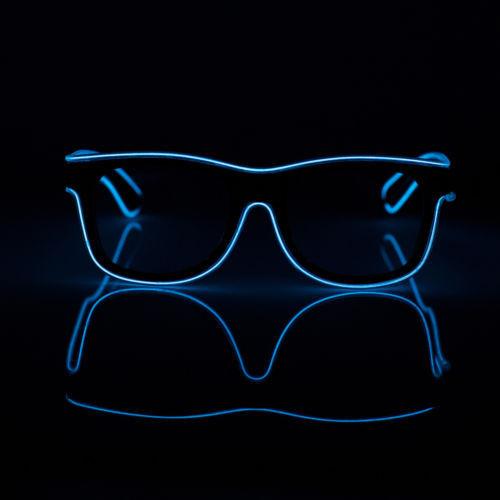 

Проволочные светодиодные очки светятся, светящиеся солнцезащитные очки, очки, диджейская вечеринка, ночной клуб Blue