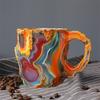 Mineral Crystal Coffee Mug Water Cup Novelty Drink Mugs Colorful Translucent Tea Mug for Hot Beverages Elegant Christmas Gift for Home Office