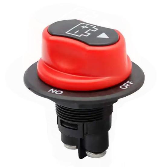 100A Yacht Battery Disconnect Knob Type Power Master Switch, 200A Capacity 50A White Knob
