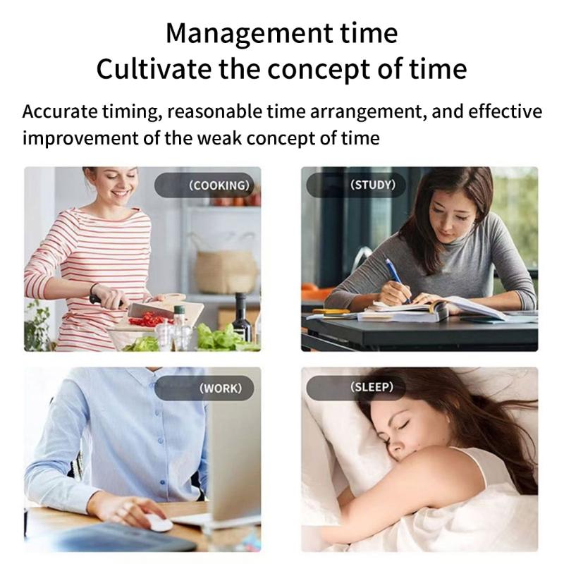 Light Weight Cubes Timer Flipping Electronic Timer Countdowns Reminder for Time Management and Countdowns Setting Enduring