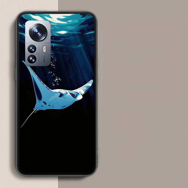 Fisch Cool Mantarochen Handyhülle Für Redmi Note 13 Pro Plus 14 Pro+ 12S 12 11S 11T 11E 11 10S 10 9S 9 Xiaomi Capa TPU