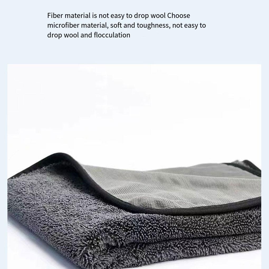 Dark Grey Reusable Car Cleaning Towel Powerful Absorbent Microfibre Cloths Quick Dry Cleaning Cloths