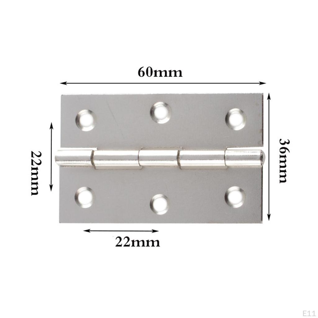 10Pcs Metal Hinges Closing Hinge Decor Connectors Hardware for Home, Furniture, Cupboard, Dollhouse,