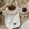 Dog clothes Small dog Spring summer Thin puppy Summer cute floral vest Pet Bigbear bipeg Walking dog