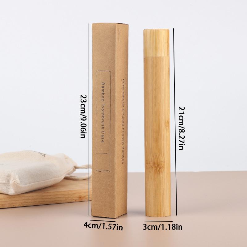 Eco Friendly Bamboo Toothbrush Soft Bristles Biodegradable Oral Care Adult Toothbrush Bamboo Handle Brush/Toothbrush Travel Case