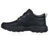 Buty skórzane wysokie męskie Skechers Knowlson Ramhurst półbuty jesienne czarne (204921-BLK)