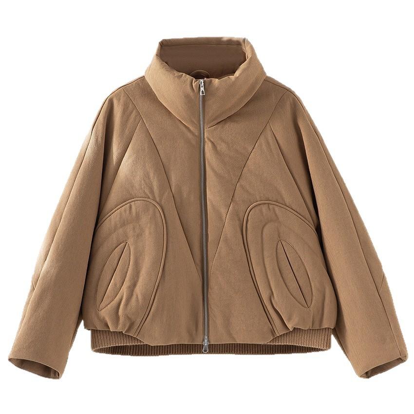 Thirsty clothing goose down down jacket women's short down jacket stand-up collar warm thickened jacket white goose down