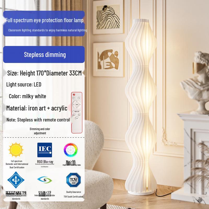 Creative Luxury Cream-Style Hula Skirt Floor Lamp for Living Room & Bedroom Atmosphere