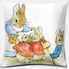 Cute Cartoon Rabbit Printing Series Pattern Pillowcase Square Pillowcase Home Office Decoration Pillowcase