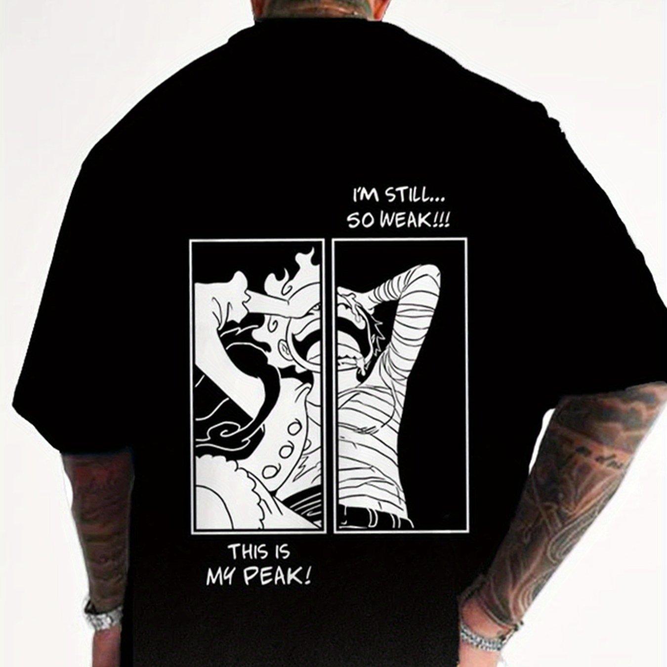 

ONE PIECE Luffy Summer T-shirt Casual Sports Street Fitness Loose Comfortable Pure Cotton Oversized Short Sleeves Men Women Top 4XL