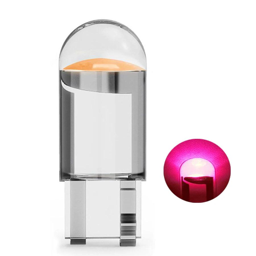 Автомобильная светодиодная лампа T10 12 В COB Стеклянный корпус Водонепроницаемая клиновидная лампа Автомобильные аксессуары 1pcs