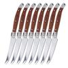 2/4/6/8pcs Laguiole Pronged Cheese Pizza Cutter Sharp Blade Steak Knives High-end Wood Handle Cheese Tools Great Gift 1