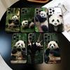 Animal Panda Phone Case For iPhone 17,16,15,14,13,12,11 Plus,Pro Max,XS,Soft Silicone Black Cover
