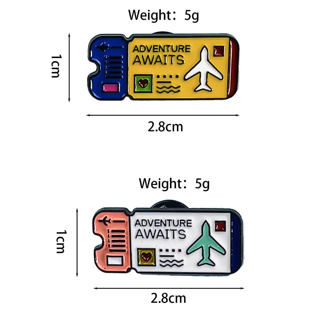 Creative Airplane Brooch: Cute Cartoon Plane Badge for Backpack Decoration
