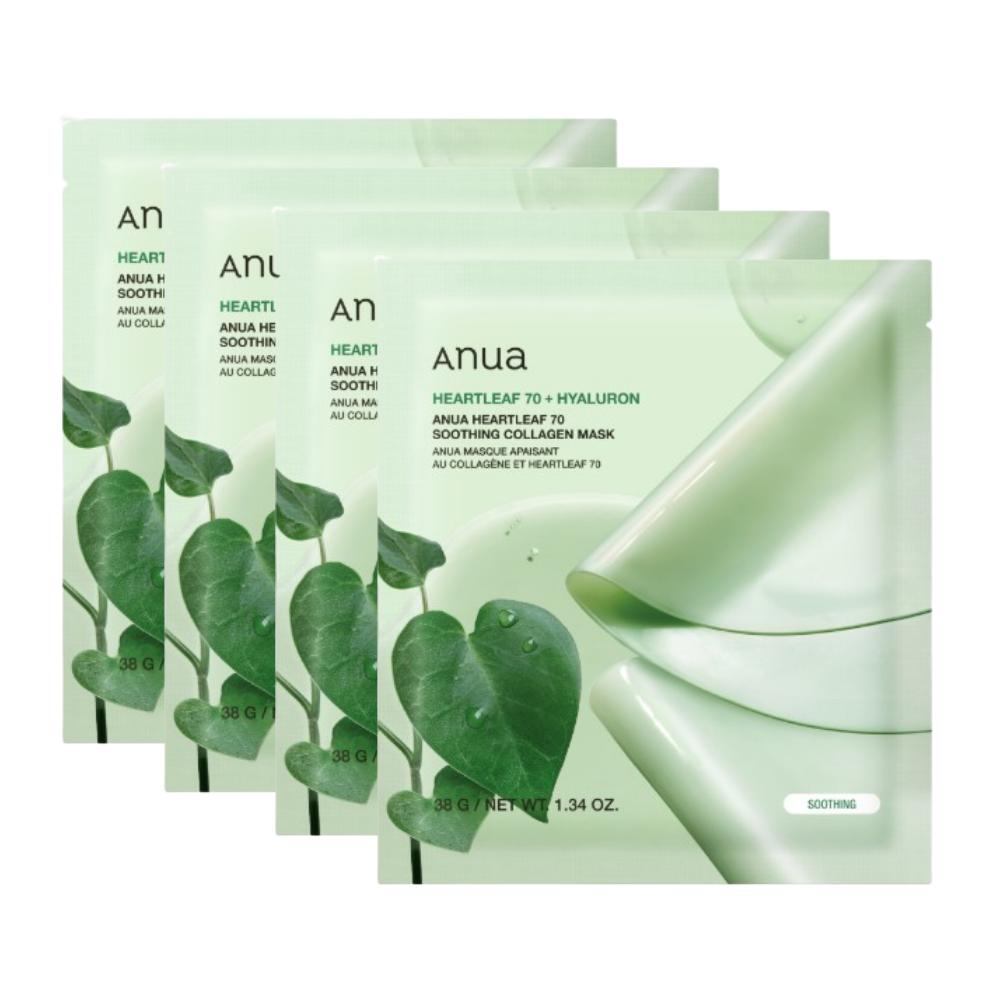 Anua Heartleaf 70 Soothing Collagen Mask Sheet 4ea