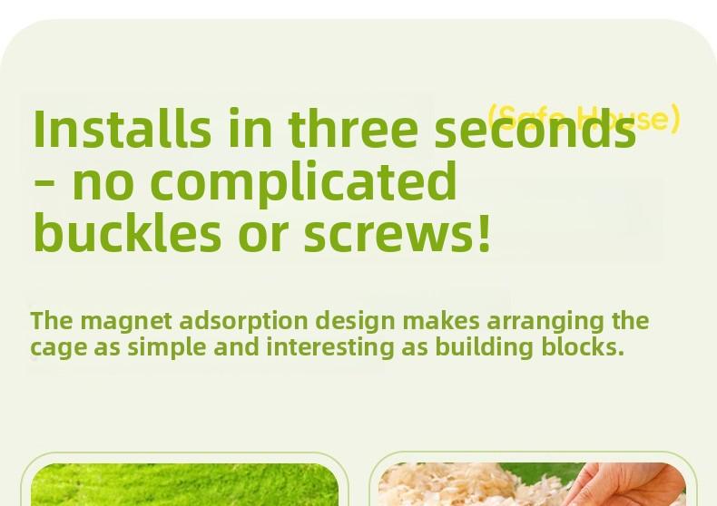 New hamster avoidance house magnetic suction model all season universal cloud model little hamster cage